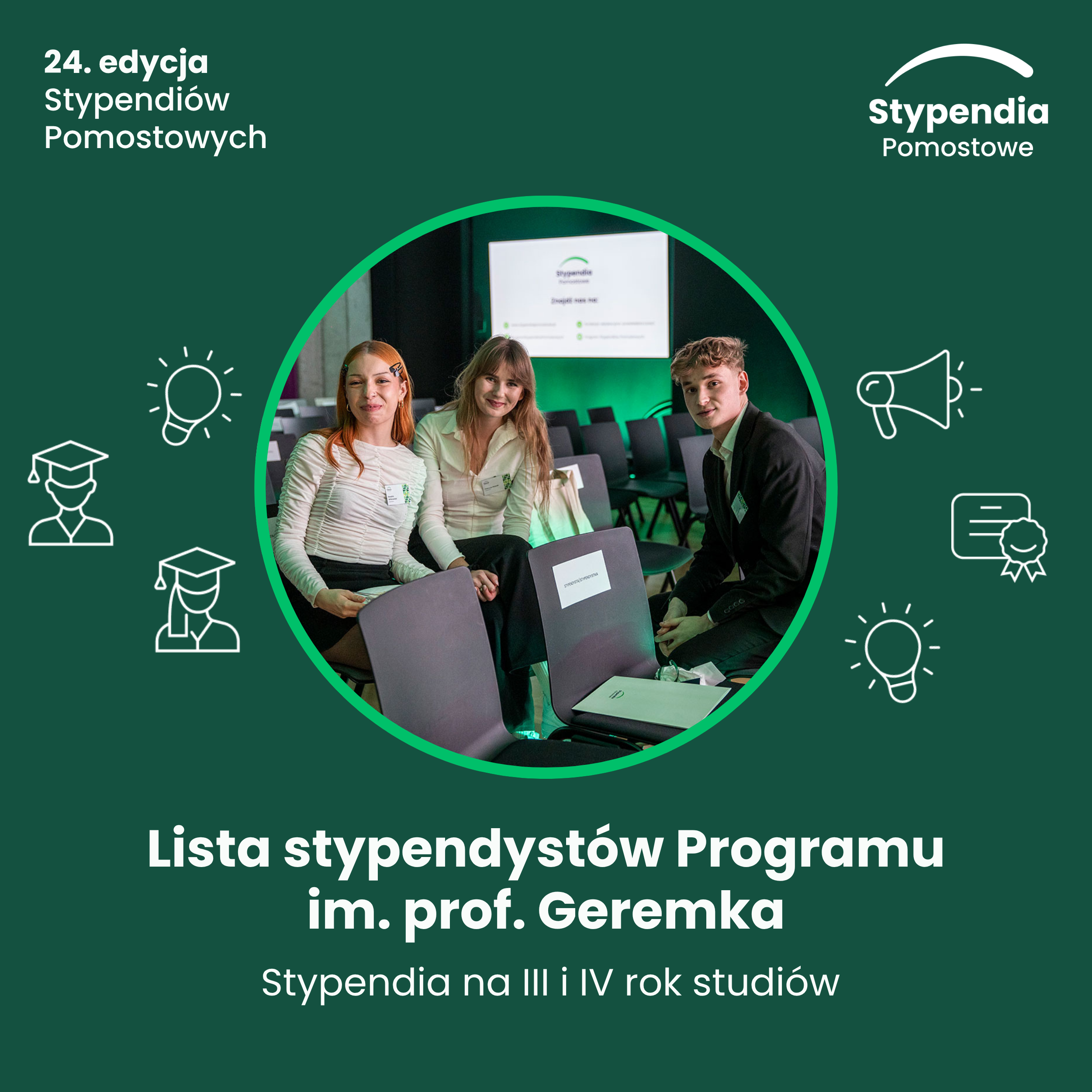 Lista Stypendystów Programu Stypendiów Korporacyjnych im. Profesora Bronisława Geremka