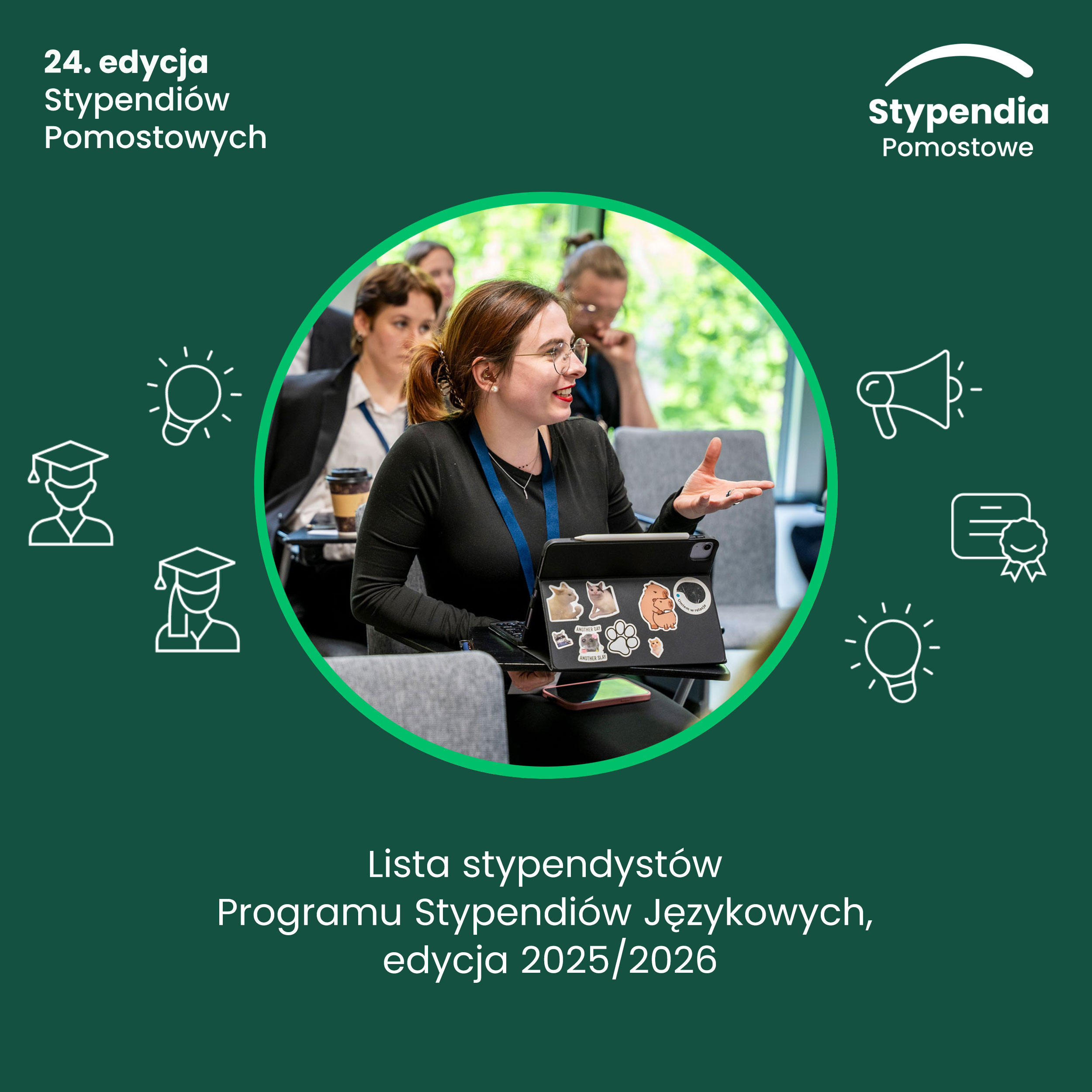 Lista stypendystów Programu Stypendiów Językowych, edycja 2025/2026